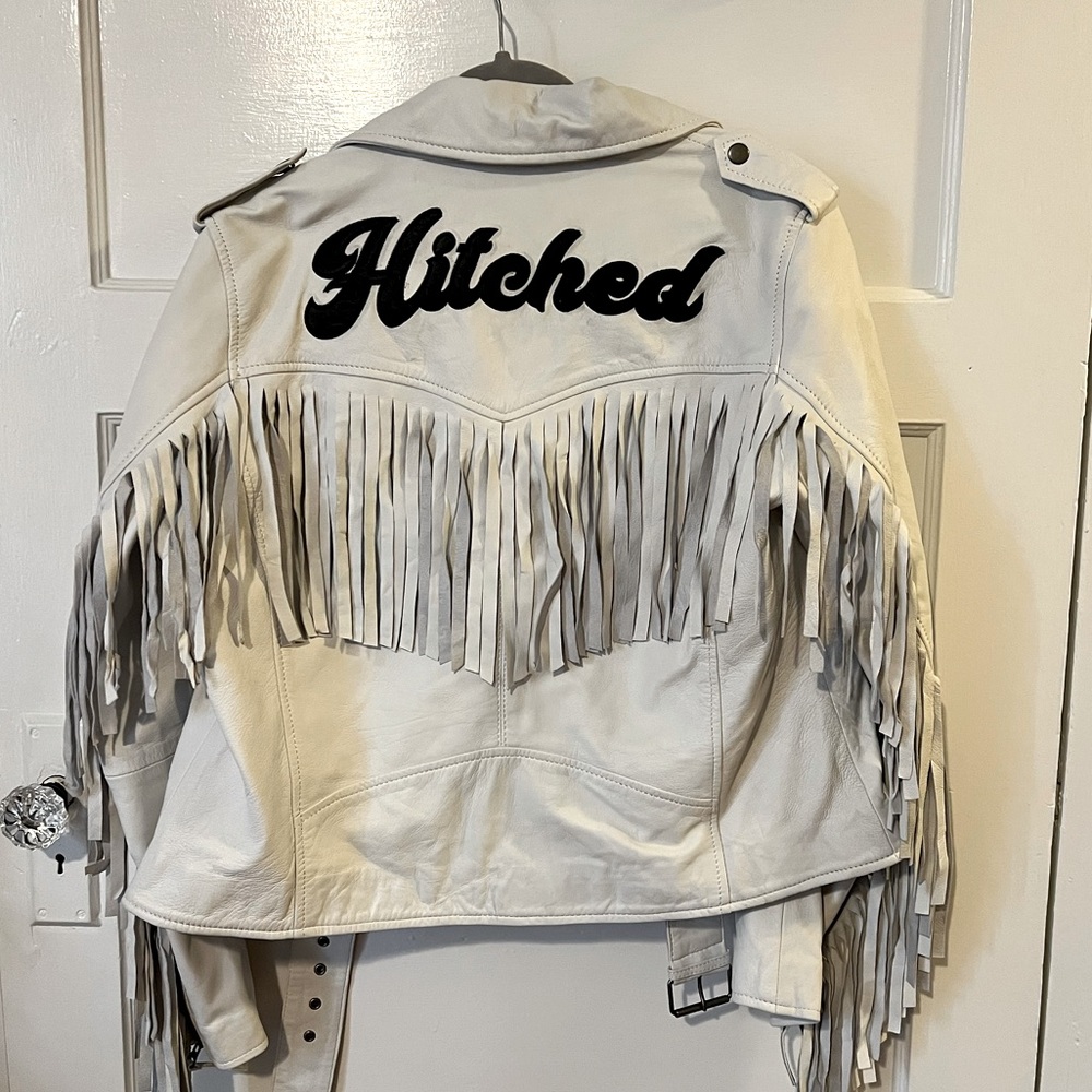 Hitched bridal leather jacket